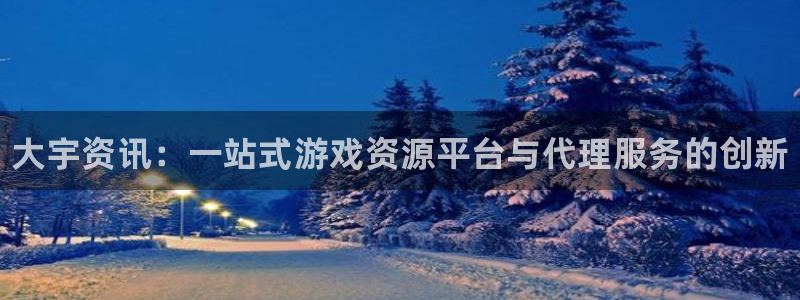 多彩娱乐4招商：大宇资讯：一站式游戏资源平台与代理服务的创新